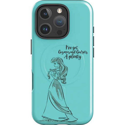 Disney Princess Ariel Gizmos and Gadgets Art iPhone 16 Pro Magsafe Impact Case